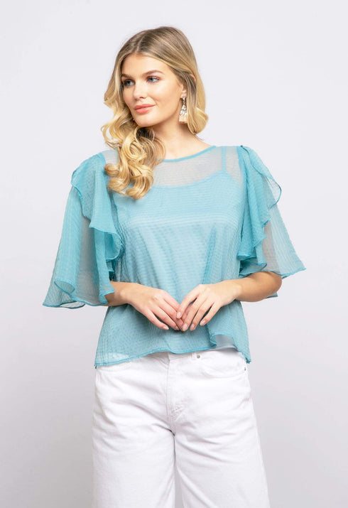 Suri Top in Seaglass